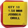 Jobber Drill, 1.5mm, Normal Helix, High Speed Steel, Black Oxide thumbnail-3
