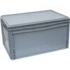 Euro Container, Plastic, Grey, 800x600x220mm thumbnail-2