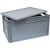 Euro Container, Plastic, Grey, 800x600x220mm thumbnail-3