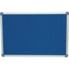 EXECUTIVE FELT NOTICE BOARD 900x600mm BLUE/AL TRIM thumbnail-0