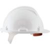 Safety Helmet, White, HDPE, Standard Peak, Includes Side Slots thumbnail-1