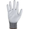 Cut Resistant Gloves, 18 Gauge Cut D, Size 6, Grey, Polyurethane Palm, EN388: 2016 thumbnail-2