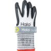 Mechanical Hazard Gloves, Black/White, Recycled Polyester/Spandex Liner, Nitrile Coating, EN388: 2016, 4, 1, 2, 1, X, Size 6 thumbnail-0