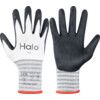Mechanical Hazard Gloves, Black/White, Recycled Polyester/Spandex Liner, Nitrile Coating, EN388: 2016, 4, 1, 2, 1, X, Size 9 thumbnail-1