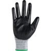 Mechanical Hazard Gloves, Black/White, Recycled Polyester/Spandex Liner, Polyurethane Coating, EN388: 2016, 3, 1, 2, 1, X, Size 9 thumbnail-2