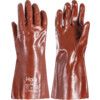 Mechanical Hazard Gloves, Red, Jersey Liner, PVC Coating, EN388: 2003, 4, 1, 1, 1, Size 14in. thumbnail-0