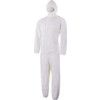 Disposable Chemical Protective Coverall, Large, Type 5/6, White, Tyvek 200, Zipper Closure thumbnail-0