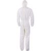 Disposable Chemical Protective Coverall, Large, Type 5/6, White, Tyvek 200, Zipper Closure thumbnail-1