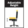 DRAUGHTSMANS CHAIR FIXED CHARCOAL FABRIC thumbnail-3