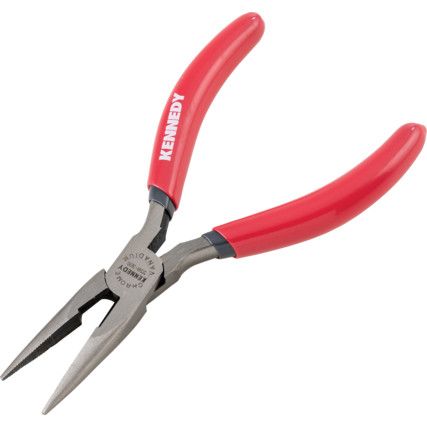 140mm, Needle Nose Pliers, Jaw Serrated