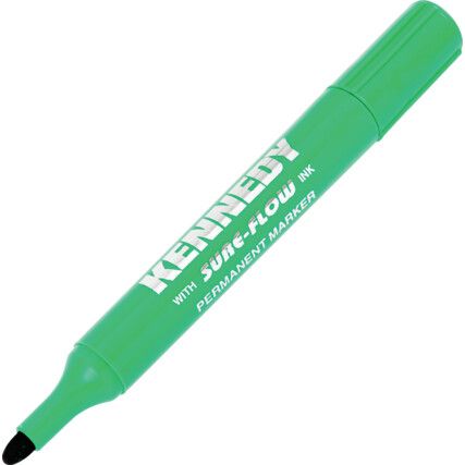 Permanent Marker, Green, Medium, Bullet Tip, Single