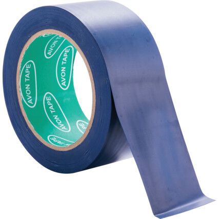 Adhesive Hazard Tape, PVC, Blue, 50mm x 33m