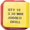 Jobber Drill, 3.3mm, Normal Helix, High Speed Steel, Black Oxide thumbnail-4