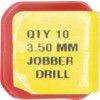 Jobber Drill, 3.5mm, Normal Helix, High Speed Steel, Bright thumbnail-3