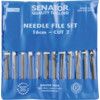 160mm (6.1/2") 12 Piece Second Cut Assorted Needle File Set thumbnail-3