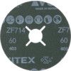 ZF714, Fibre Disc, 115 x 22mm, Star Shaped Hole, P60, Zirconia thumbnail-1