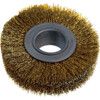 Industrial Rotary Wire Brush - Crimped - Brass Coated Steel Wire - 30SWG -  100 x 20 x 30mm thumbnail-0