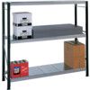 Heavy Duty Shelving, 3 Shelves, 932kg Shelf Capacity, 1800mm x 1200mm x 600mm, Black & Grey thumbnail-0