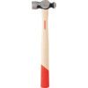 Ball Pein Hammer, 1lb, Wood Shaft, Polished Face thumbnail-1
