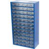 Polypropylene and Steel, Drawer Cabinet, Blue and Transparent Drawers, 551mm x 306mm x 155mm thumbnail-1