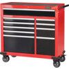 Roller Cabinet, Classic - Extra Wide, Red, Steel, 10-Drawers, 1080 x 1067 x 458mm, 280kg Capacity thumbnail-0