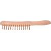 2-ROW BRASS WIRE SCRATCH BRUSH thumbnail-0