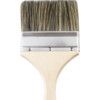 4in., Flat, Natural Bristle, Angle Brush, Handle Wood thumbnail-2