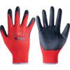 Mechanical Hazard Gloves, Black/Red, Nylon Liner, Nitrile Coating, EN388: 2003, 4, 1, 2, 1, Size 9 thumbnail-0