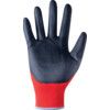 Mechanical Hazard Gloves, Black/Red, Nylon Liner, Nitrile Coating, EN388: 2003, 4, 1, 2, 1, Size 9 thumbnail-2