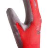 Mechanical Hazard Gloves, Red/Grey, Nylon Liner, Polyurethane Coating, EN388: 2003, 4, 1, 2, 1, Size 8 thumbnail-3