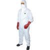Guard Master +, Chemical Protective Coveralls, Disposable, White, Laminates, Zipper Closure, Chest 48-50", XL thumbnail-0