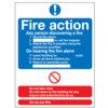If You Discover a Fire Rigid PVC Sign 210mm x 297mm thumbnail-0