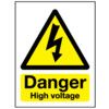 High Voltage Vinyl Danger Sign 297 x 420mm thumbnail-0
