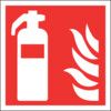 Fire Extinguisher Rigid PVC Sign 150mm x 150mm thumbnail-0