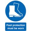 Foot Protection Must be Worn Rigid PVC Sign 420mm x 594mm thumbnail-0