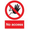 No Access Rigid PVC Sign 420mm x 594mm thumbnail-0
