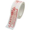 'Caution - Check Contents' Adhesive Safety Tape, Vinyl, White, 50mm x 66m, Pack of 5 thumbnail-0