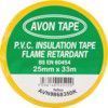 Electrical Tape, PVC, Yellow, 25mm x 33m, Pack of 1 thumbnail-3
