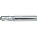Carbide Micrograin 4 Flute Plain Shank Ball Nosed End Mills - Metric  thumbnail-0