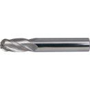 Carbide Micrograin 4 Flute Plain Shank Ball Nosed End Mills - Metric  thumbnail-1
