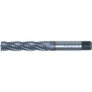 HSS-Co 8% Threaded Shank Coarse Pitch Roughing End Mills: Series 43, Long - Uncoated thumbnail-1