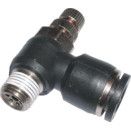 Push-Fit Pneumatic Fittings - Out-flow Restrictor to Male Taper thumbnail-0