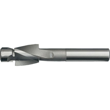 Counterbore, 6mm, High Speed Steel, 3 fl, Plain Shank, Uncoated