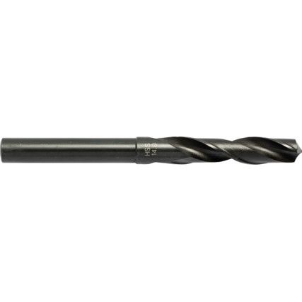 Blacksmith Drill, 14mm, Reduced Shank, High Speed Steel, Uncoated