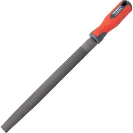 250mm (10") Half Round Second Engineers File With Handle