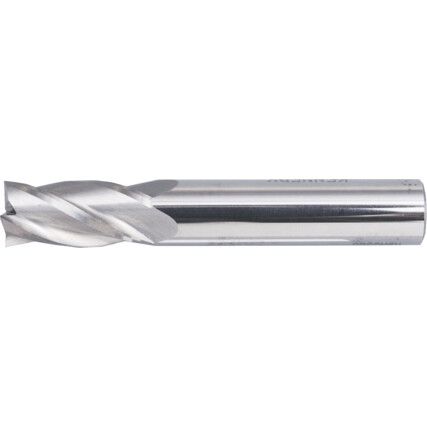 End Mill, Regular, Plain Round Shank, 4.5mm, Carbide, Uncoated