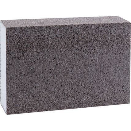 Abrasive Block, Aluminium Oxide, Fine/Medium, Brown, 96 x 69 x 25mm