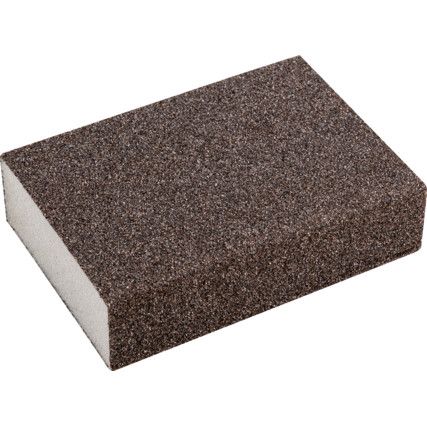 Abrasive Block, Aluminium Oxide, Medium, Black, 96 x 69 x 25mm