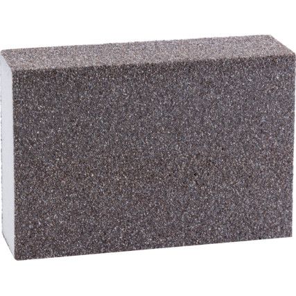 Abrasive Block, Aluminium Oxide, Medium/Coarse, Black, 96 x 69 x 25mm