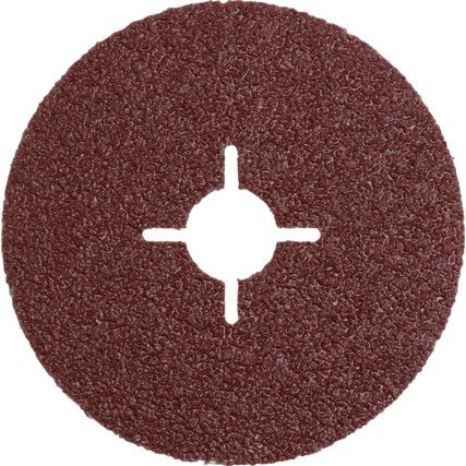 VA113, Fibre Disc, 115 x 22mm, Star Shaped Hole, P36, Aluminium Oxide